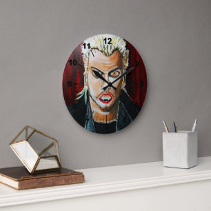 Grande Horloge Ronde La peinture de vampire par Alfred Fox