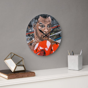 Grande Horloge Ronde La peinture The Champ par Alfred Fox