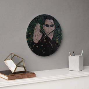 Grande Horloge Ronde La peinture unique d'Alfred Fox