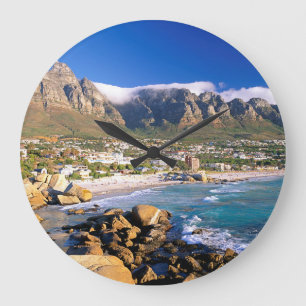 Grande Horloge Ronde La Plage De Camps Bay Et La Chaîne Des Douze Apô