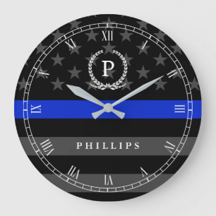 Grande Horloge Ronde La police a dénommé le monogramme de drapeau