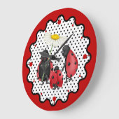 Grande Horloge Ronde La promenade de la famille Ladybug (Angle)