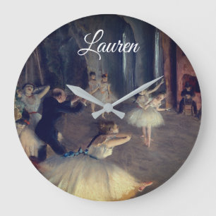 Grande Horloge Ronde La répétition sur scène par Degas :