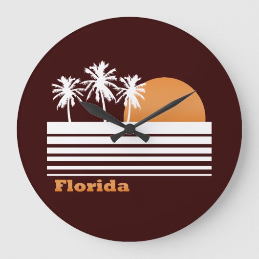 Grande Horloge Ronde La rétro Floride (Recto)