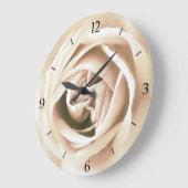 Grande Horloge Ronde La Rose blanche (Angle)