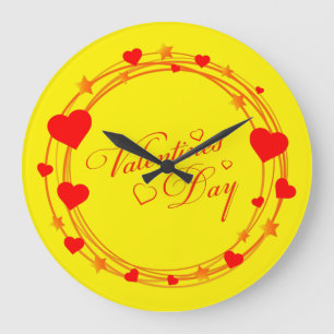 Grande Horloge Ronde la Saint-Valentin
