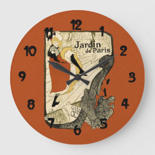 Grande Horloge Ronde La Salle De Danse vintage Peut Céder Poster Art