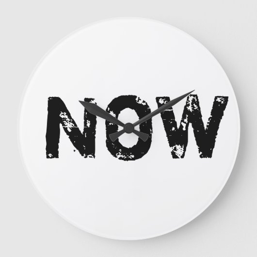 Grande Horloge Ronde La seule fois est maintenant (Recto)