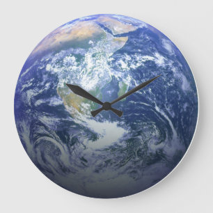 Grande Horloge Ronde La terre - effet 3D