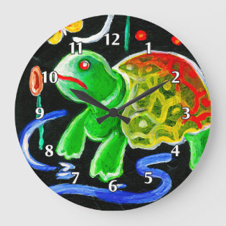 Grande Horloge Ronde La tortue géniale