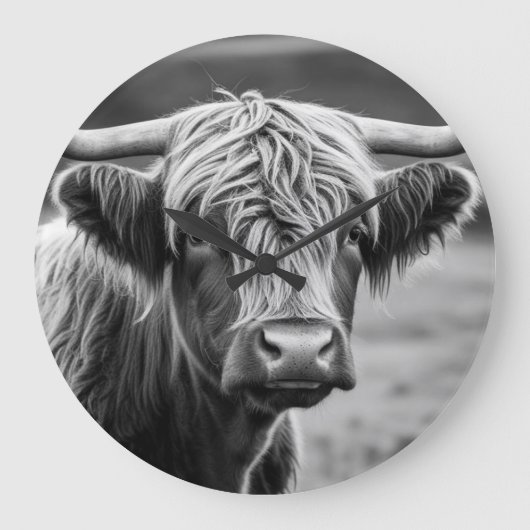 Grande Horloge Ronde La vache des Highlands (Recto)