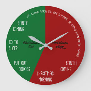 Grande Horloge Ronde La veille de Noël pour les enfants La veille de N