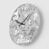 Grande Horloge Ronde La vie de New York (Angle)