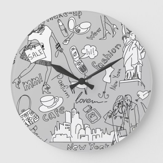 Grande Horloge Ronde La vie de New York (Recto)