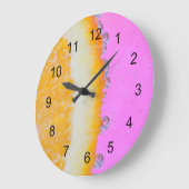 Grande Horloge Ronde La vie est douce et aigre (Angle)