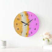 Grande Horloge Ronde La vie est douce et aigre (Maison)