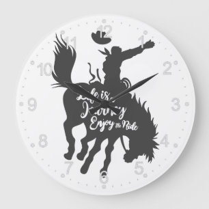 Grande Horloge Ronde La vie est un voyage amusant - Choisir la couleur