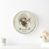 Grande Horloge Ronde Labradoodle Art Cadfts (Maison)