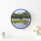 Grande Horloge Ronde Lac de la montagne du Colorado (Maison)