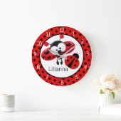 Grande Horloge Ronde Ladybugs (Maison)