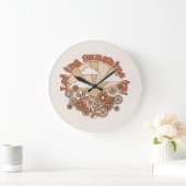 Grande Horloge Ronde Laisser briller le soleil dans la marguerite Super (Maison)