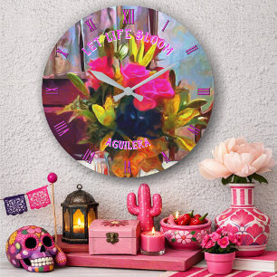 Grande Horloge Ronde Laissez la vie s'épanouir PM0001