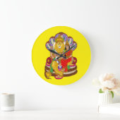 Grande Horloge Ronde Lakshmi Narasimha Wall Clock (Maison)