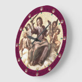 Grande Horloge Ronde L'Allégation de la JUSTICE Fresco par Raffaello Sa (Angle)