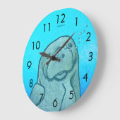 Grande Horloge Ronde Lamantin (Angle)