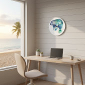 Grande Horloge Ronde Lamantin murmure océanique