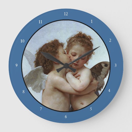 Grande Horloge Ronde L'Amour et Psyche de Bouguereau, enfants (Cupid) (Recto)
