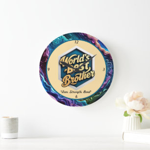 Grande Horloge Ronde "L'amour sans limites"