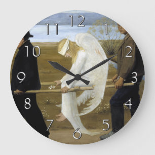 Grande Horloge Ronde L'ange blessé (détail)