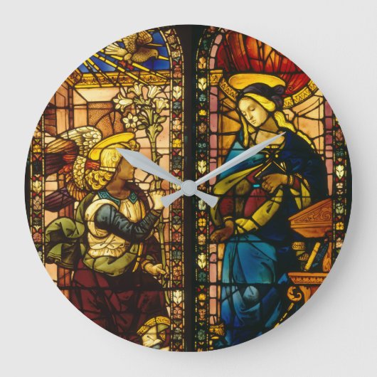 Grande Horloge Ronde L'Annonciation En Couleurs Multiples (Recto)
