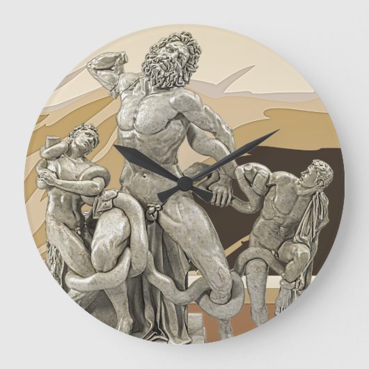 Grande Horloge Ronde Laocoon et ses fils Sculpture ancienne (Recto)