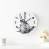 Grande Horloge Ronde Lapin (Maison)