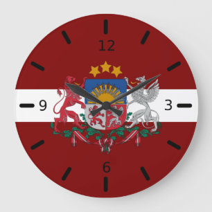 Grande Horloge Ronde Latvia flag-coat of arms