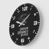 Grande Horloge Ronde L'Aube De La Planète Des Carlins (Angle)