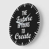 Grande Horloge Ronde L'Avenir Est À Vous - Immense, Succès (Angle)