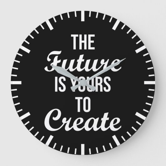 Grande Horloge Ronde L'Avenir Est À Vous - Immense, Succès (Recto)