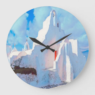 Grande Horloge Ronde ldp MYKONOS - église caractéristique -