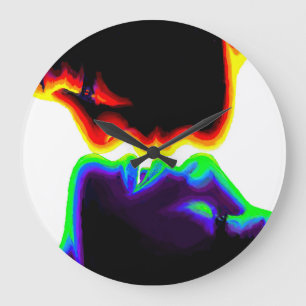 Grande Horloge Ronde Le baiser
