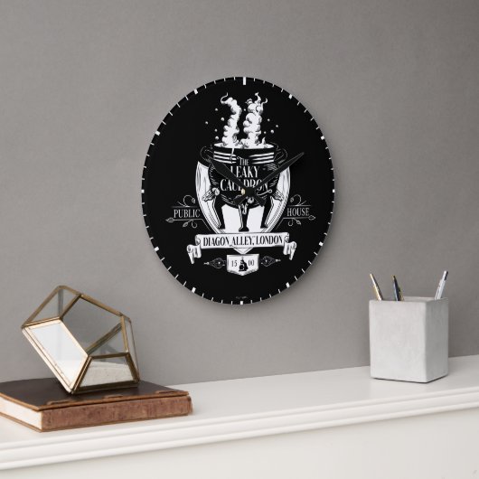 Grande Horloge Ronde LE CAULDRON™ Shop Graphic LEAKY (Bureau)