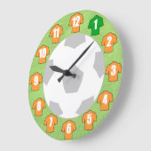 Grande Horloge Ronde Le Clock de football (Angle)