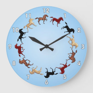 Grande Horloge Ronde Le Clock de Horses