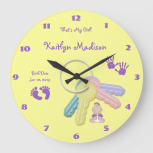 Grande Horloge Ronde Le Clock de mon bébé