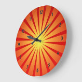 Grande Horloge Ronde Le Clock de Sun Rays (Angle)