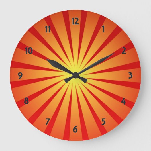 Grande Horloge Ronde Le Clock de Sun Rays (Recto)