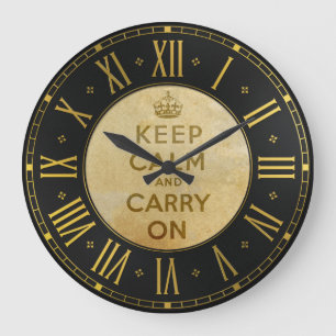 Grande Horloge Ronde Le cru maintiennent calme et continuent l'horloge