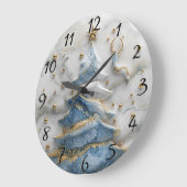 Grande Horloge Ronde Le délice de l'arbre de Noël (Angle)